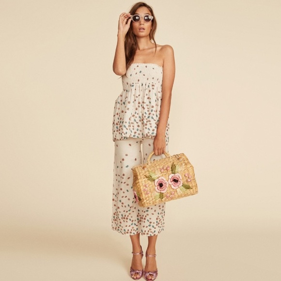 NEW LPA Pants 207 in Lurex Floral - Picture 5 of 14